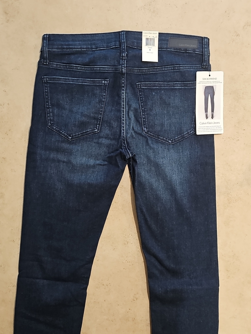 Calvin Klein Dark Indigo Slim Boyfriend Jeans - Picture 3 of 8